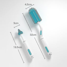 Listing 3 of 3 for 2pcs Multifunctional Rotatory Brush Milk Bottle Cleaning Brush Clean Tools