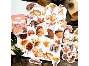 Listing 3 of 8 for Mohamm Box Journal Japanese Paper Fall Squirrel Stationery Small Travel Diary