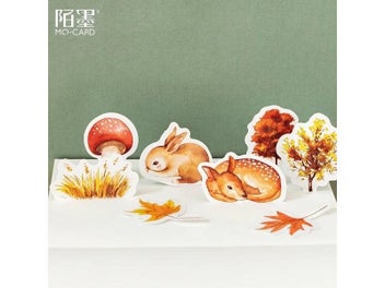 Listing 4 of 8 for Mohamm Box Journal Japanese Paper Fall Squirrel Stationery Small Travel Diary