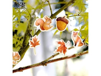 Listing 5 of 8 for Mohamm Box Journal Japanese Paper Fall Squirrel Stationery Small Travel Diary