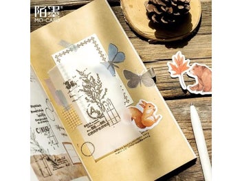 Listing 6 of 8 for Mohamm Box Journal Japanese Paper Fall Squirrel Stationery Small Travel Diary