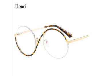 Listing 8 of 10 for New Fashion Round Frame Anti Blue Light Women Glasses Quality Retro Metal Legs