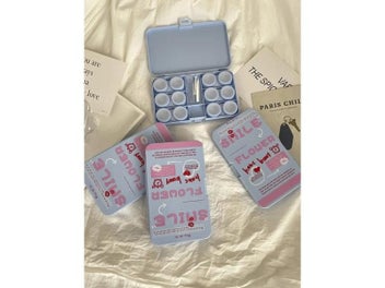 Listing 6 of 9 for Creative American Style Double Contact Lens Case - Portable Eye Lens Box With