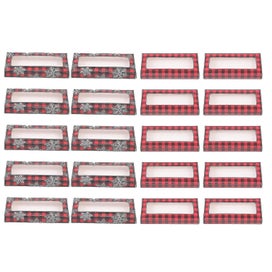 Listing 1 of 4 for 20pcs Christmas Snowflake Pattern False Eyelash Boxes Lovely Xmas Eyelash Cases