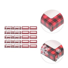 Listing 4 of 4 for 20pcs Christmas Snowflake Pattern False Eyelash Boxes Lovely Xmas Eyelash Cases
