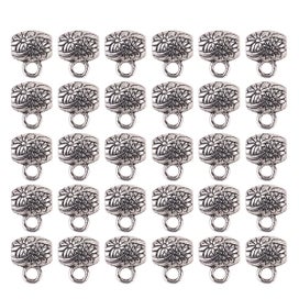 Listing 1 of 5 for 30pcs Diy Jewelry Accessories Round Beads Pendant Diy Jewelry Making silver