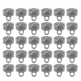 Listing 2 of 5 for 30pcs Diy Jewelry Accessories Round Beads Pendant Diy Jewelry Making silver