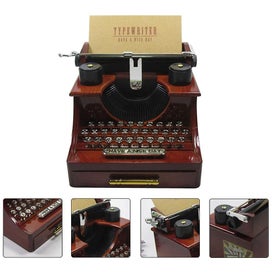 Listing 4 of 5 for 1pc Typewriter Shape Music Box Retro Musical Box Ornament Storage Box