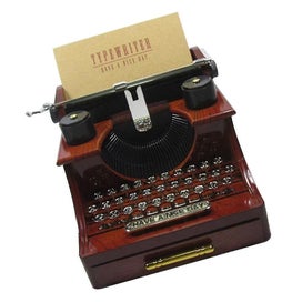 Listing 5 of 5 for 1pc Typewriter Shape Music Box Retro Musical Box Ornament Storage Box