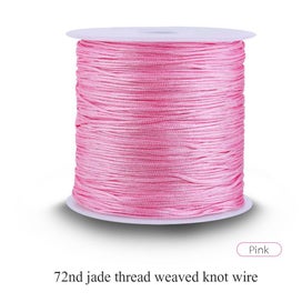 Listing 2 of 3 for 100M x 0.8mm Nylon Chinese Knot Cord Rattail Macrame Shamballa Thread String
