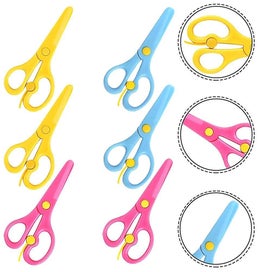 Listing 3 of 3 for 6 Pcs Scrapbook Supplies Smooth Cutting Scissors Fabric Scissors Scrapbook Scis