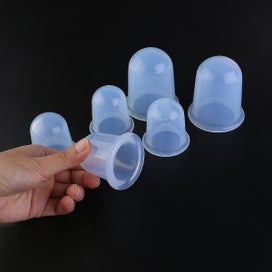 Listing 2 of 3 for 6pcs Silicone Cupping Massage Tools Pro Body Facial Therapy Cupping Cups 2ppc