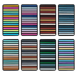 Listing 1 of 3 for 4 Sets Of Colored Bookmarks Reading Notebook Tabs Portable Reading Strips Color