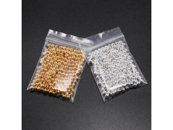 Listing 8 of 10 for 30-500pcs/lot 2-10mm Gold Round Spacer Bead Ball End Metal Seed Beads For DIY