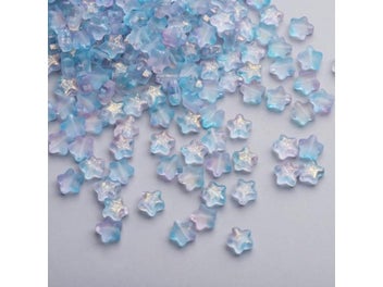 Listing 3 of 10 for 50PC/lot 8mm Frosted Gradient Color Star Beads Czech Glass Loose Spacer Beads