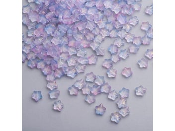 Listing 4 of 10 for 50PC/lot 8mm Frosted Gradient Color Star Beads Czech Glass Loose Spacer Beads