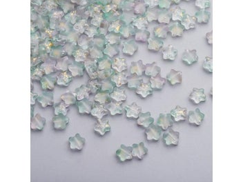 Listing 5 of 10 for 50PC/lot 8mm Frosted Gradient Color Star Beads Czech Glass Loose Spacer Beads