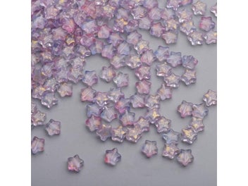 Listing 7 of 10 for 50PC/lot 8mm Frosted Gradient Color Star Beads Czech Glass Loose Spacer Beads