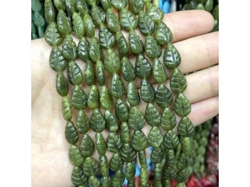 Listing 8 of 10 for Natural Stone Green Jades Cylinder Square Irregular Faceted Round Loose Spacer