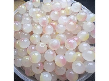 Listing 6 of 10 for 8mm Glass Beads Beautiful Multicolor Beads Handmade Diy Bracelet Bracelet