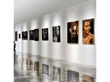 Listing 8 of 10 for Black Gold Nude African Art Woman Oil Painting On Canvas For Living Room