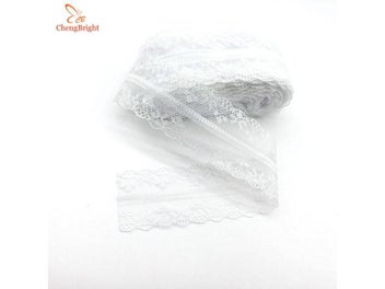 Listing 6 of 10 for 10 Yards Black Lace Ribbon Tape 40MM Wide Trim Fabric DIY Handicrafts