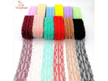 Listing 8 of 10 for 10 Yards Black Lace Ribbon Tape 40MM Wide Trim Fabric DIY Handicrafts