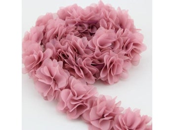 Listing 3 of 10 for (1 Meter) Chiffon Lace Fabric Webbing Decoration Flower Gift Ribbons Crafts