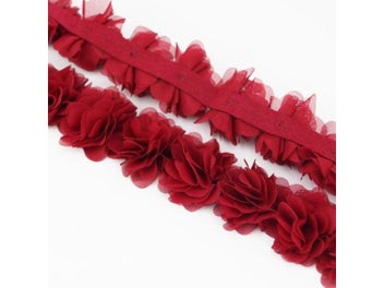 Listing 6 of 10 for (1 Meter) Chiffon Lace Fabric Webbing Decoration Flower Gift Ribbons Crafts
