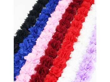 Listing 8 of 10 for (1 Meter) Chiffon Lace Fabric Webbing Decoration Flower Gift Ribbons Crafts