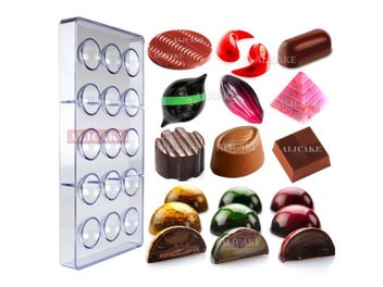 Listing 3 of 10 for Polycarbonate Chocolate Mold Sphere Chocolate Tools Cake Confectionery Acrylic