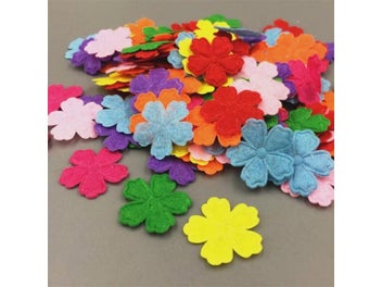 Listing 4 of 6 for DIY 400pcs Felt Appliques Craft Cherry Shape Decorative Scrapbooking 21mm