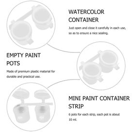 Listing 2 of 4 for 5 Sets Crafts Kids Disposable Paint Cup Paint Cup Pots Watercolor Paint Strips