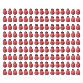 Listing 2 of 2 for 200pcs Ladybird Decors Microlandschaft Adornments Mini Scene Decor Diy Crafts S