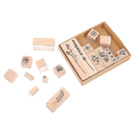 Listing 4 of 5 for 22 Pcs Kids Tool Sets Wood Flower Notebook Wooden Wooden Scrapbook Seal Wood Pr