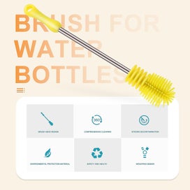 Listing 3 of 3 for 1 Pc Nonslip Bottle Brush Simple Pacifier Brush Convenient Water Bottle Brush