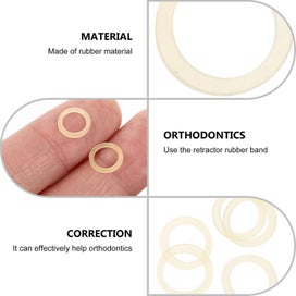 Listing 5 of 5 for 4 Packs Of Braces Orthodontic Rubber Bands Dental Supplies light Yellow