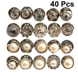 Listing 2 of 3 for 40 Pcs Snaps Leather Snap Buttons Clothe Decorative Snap Button Buttons Crafts