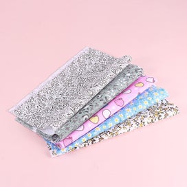 Listing 2 of 3 for 50 Pcs Floral Comforter Cotton Washcloth Floral Fabric Clothes Sewing Fabric Co