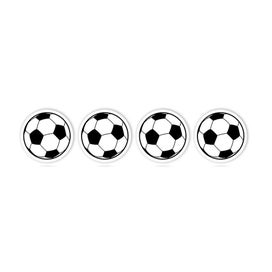 Listing 3 of 5 for 40pcs Soccer Stickers Kids Birthday Cake Topper Round Disc With Small Soccer B