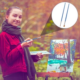 Listing 5 of 5 for 80 Pieces Art Watercolor Brushes Oil Painting Brushes For Miniature Watercol