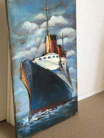 Listing 11 of 20 for 3D Ship made by Iron plate and oil panting burn-in and antique finish