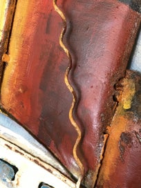 Listing 12 of 20 for 3D Ship made by Iron plate and oil panting burn-in and antique finish