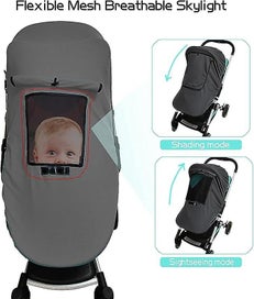 Listing 4 of 5 for Baby Stroller Sun Visor gray Baby And Toddler Sun Visor With Observation Wi