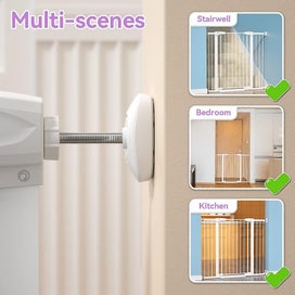 Listing 4 of 4 for white 4 Pieces Baby Fence Wall Protector Child And Pet Proof Wall Protector