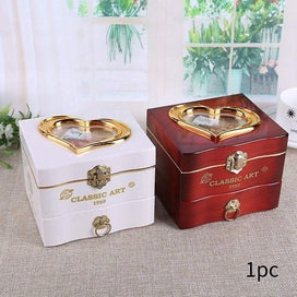 Listing 5 of 5 for Wooden Rotating Music Box For Dressing Table Musical Jewelry Box Wedding Rot