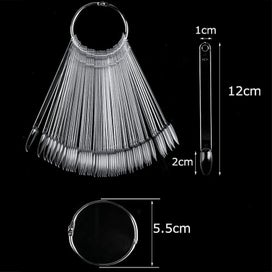 Listing 2 of 5 for Nail Color Chart [100 Pieces]nail Display Stand Color Cards Show Fan Shapena