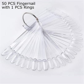 Listing 3 of 5 for Nail Color Chart [100 Pieces]nail Display Stand Color Cards Show Fan Shapena