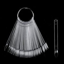 Listing 5 of 5 for Nail Color Chart [100 Pieces]nail Display Stand Color Cards Show Fan Shapena