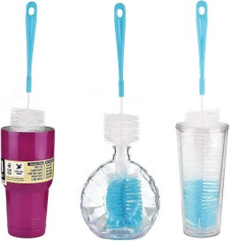 Listing 5 of 5 for 4 Pcs Bottle Cleaning Brush Set Multifunctional Brushes Long Water Bottle Brus
